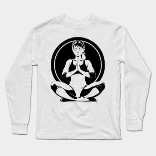 Yoga Meditation Woman 02 Long Sleeve T-Shirt